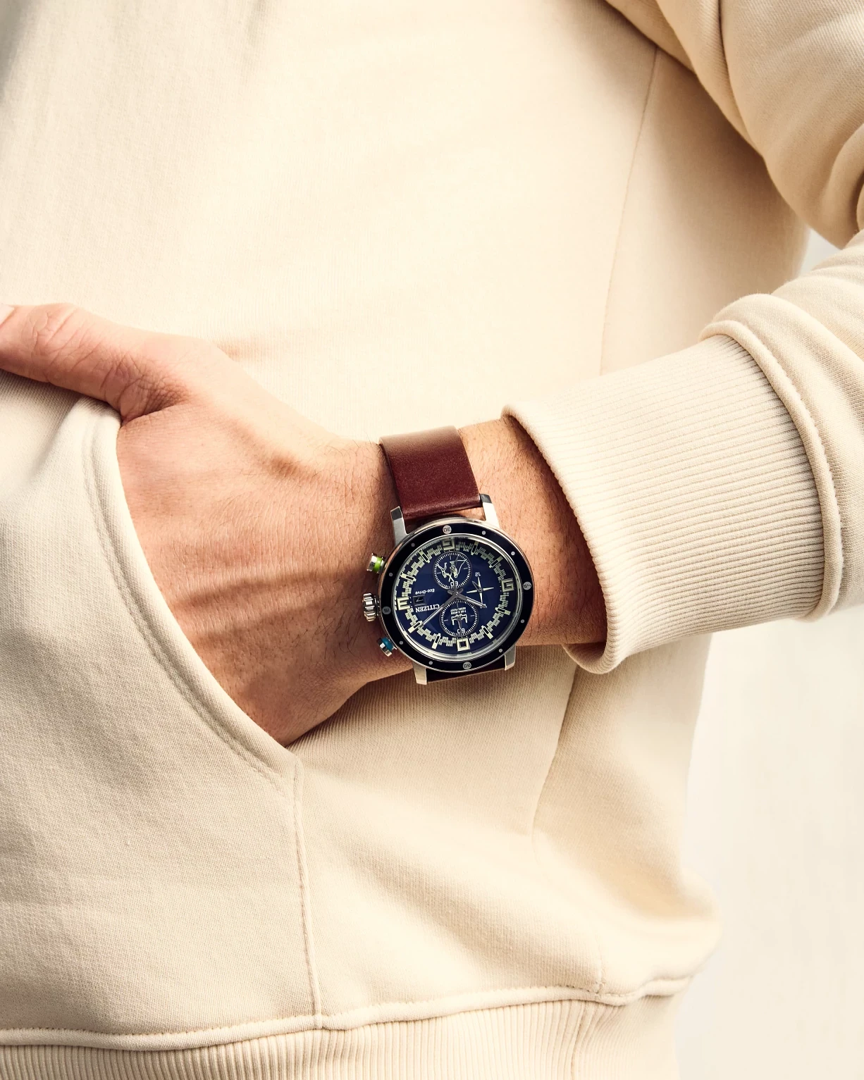 Luke Skywalker Blue Dial Leather Strap CA0768-07W | CITIZEN